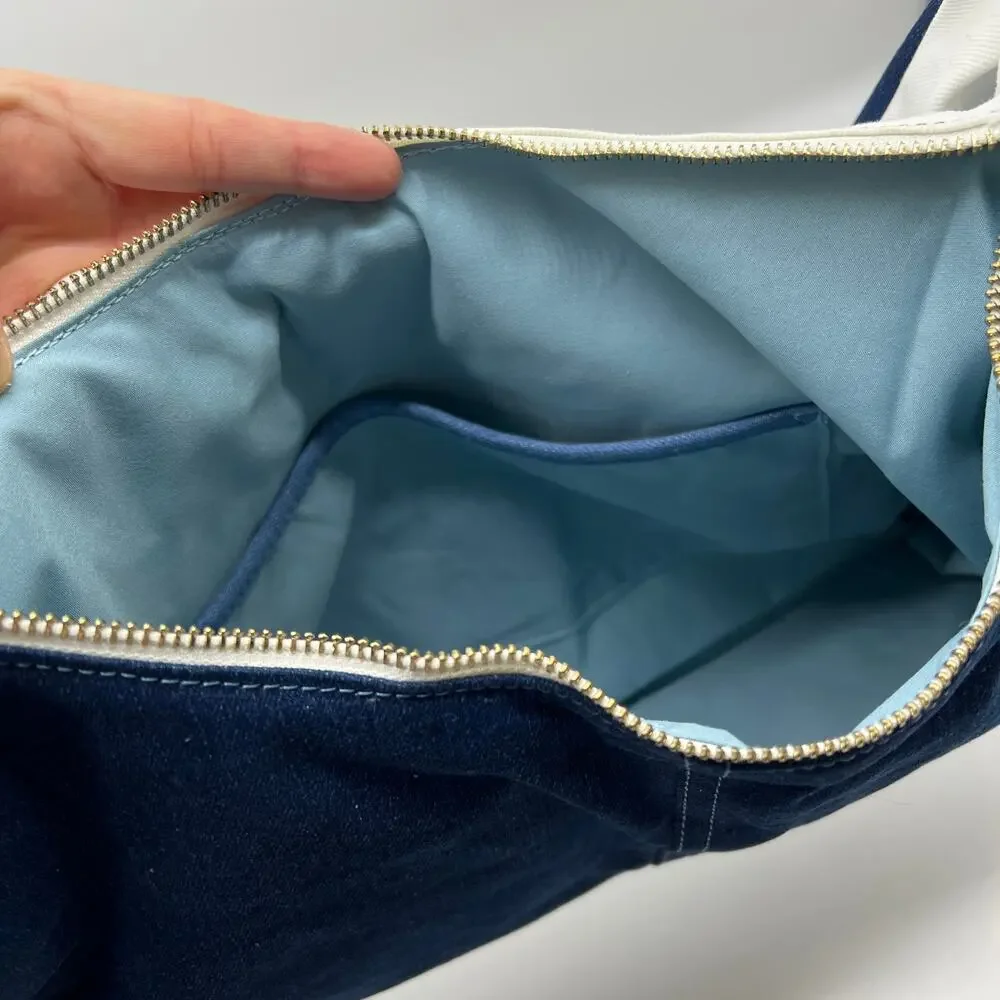 Attitudes by Renee Denim Patchwork Shoulder Bag Denim Combo